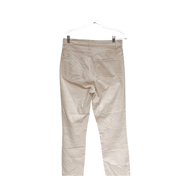 LOFT Cream Corduroy Tapered Pants 28 - Picture 2 of 4